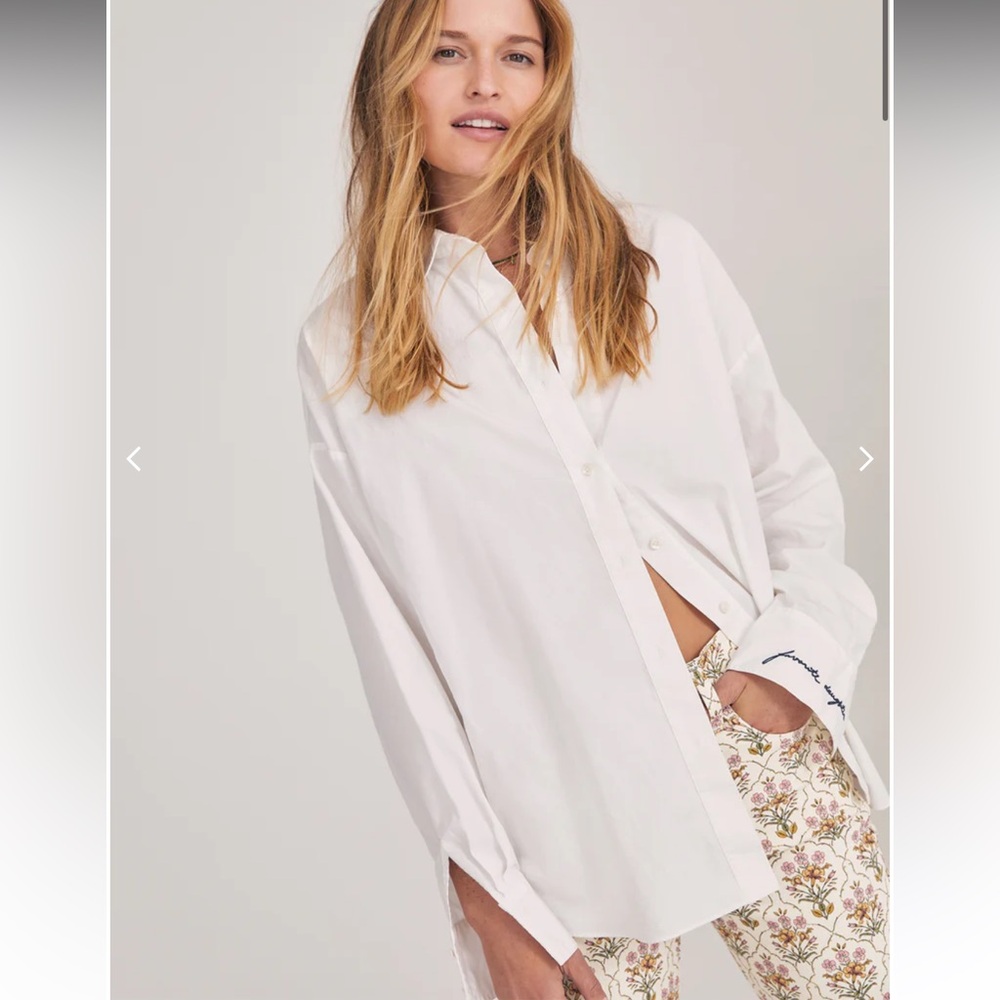 NEW Favorite Daughter The EX Boyfriend Shirt - White - Size Small